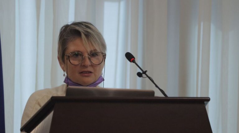 Выступление руководителя Наградного отдела КСОРС Татьяны Леоновой